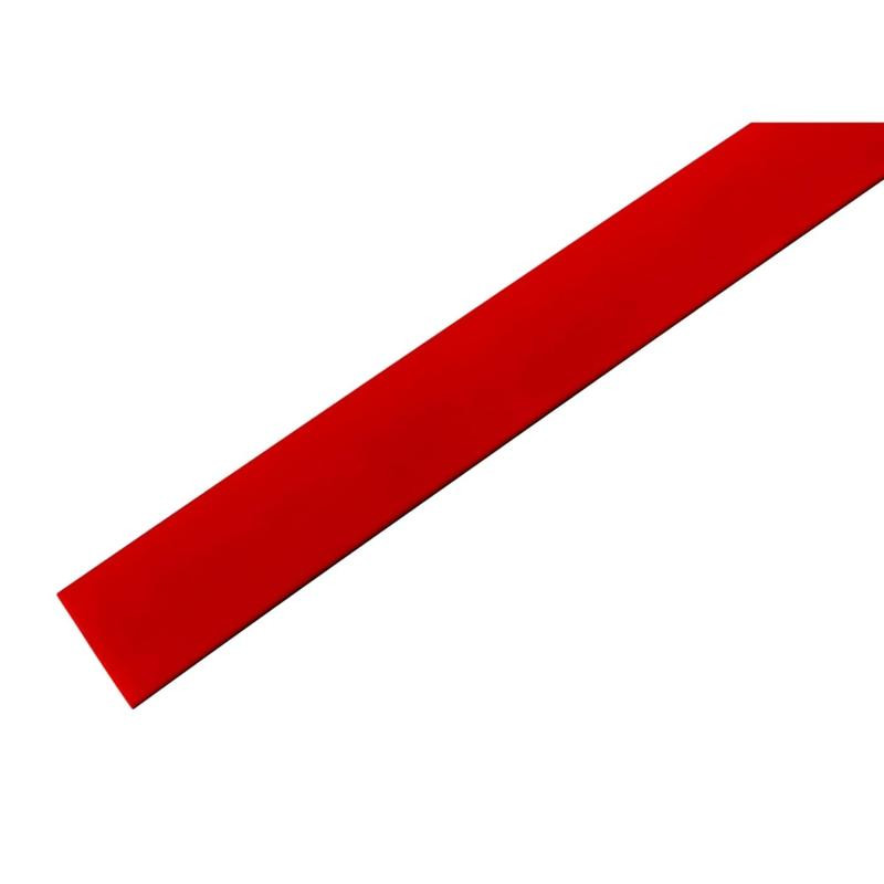 Термоусаживаемая трубка  8,0/4,0 мм 1 м красная REXANT (Изображение 1)