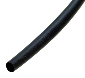 Термоусаживаемая трубка  4.0/2.0 мм 1 м черная IEK (Изображение 1)