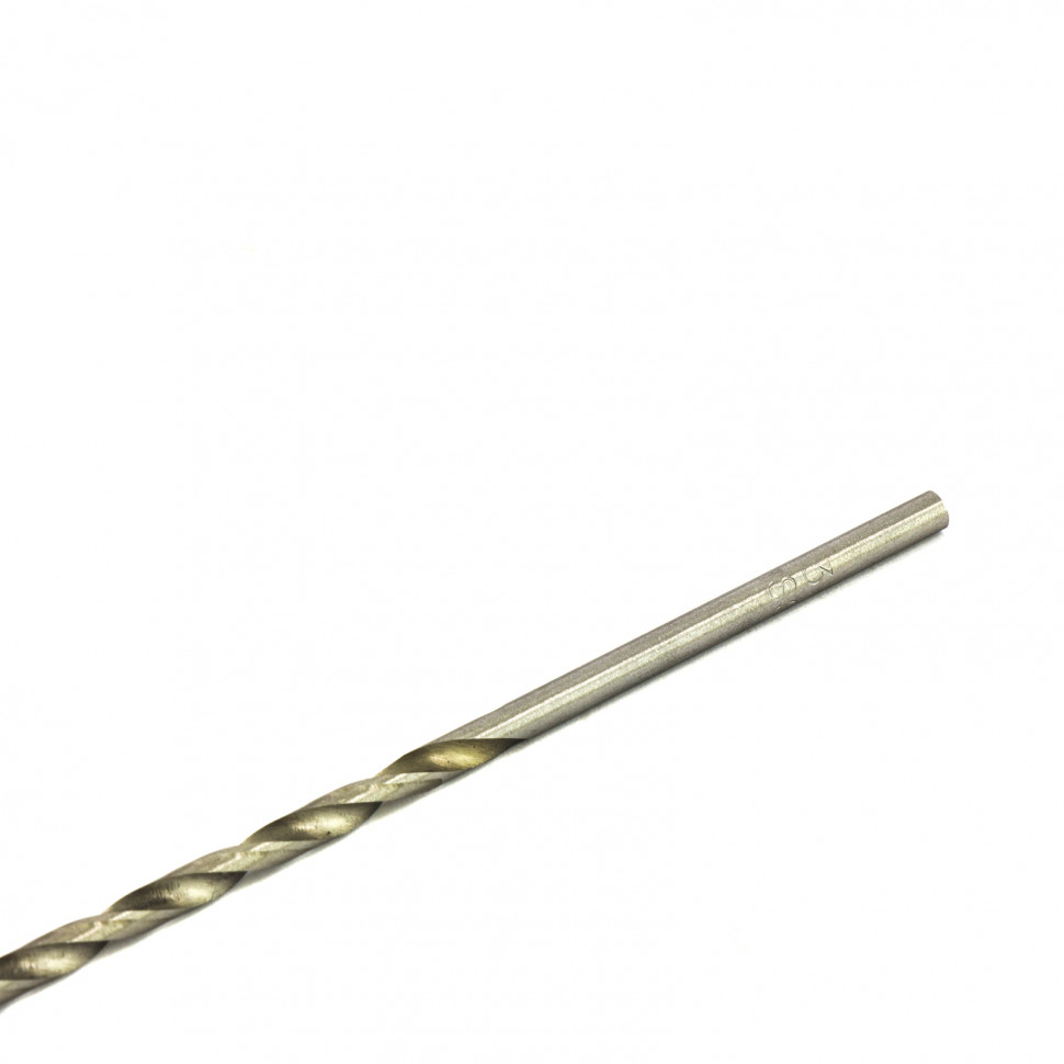 Сверла по металлу  3,0х100 мм, удлиненные, титановое покрытие HSS (Изображение 1)
