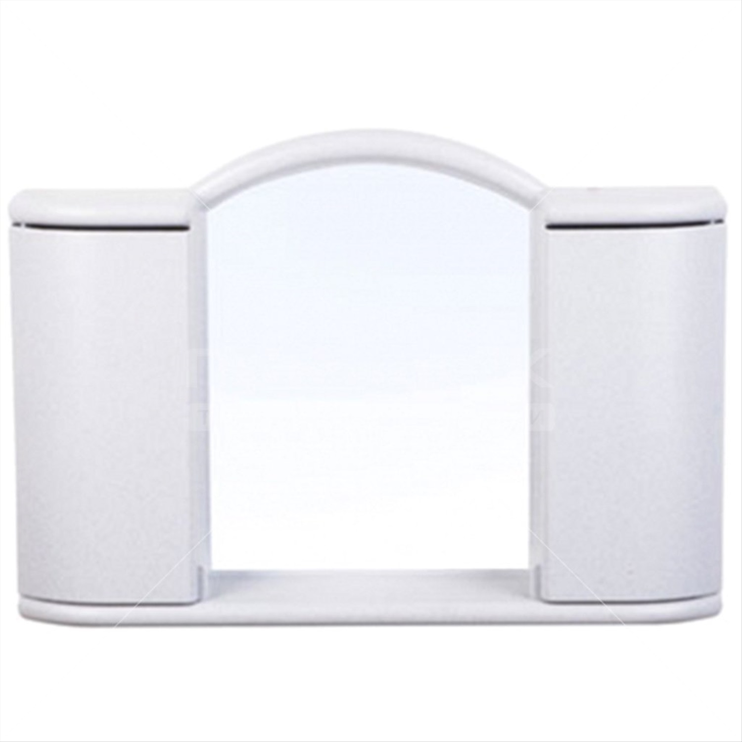 Шкаф пластиковый зеркальный Арго АС11904 белый мрамор Berossi (Изображение 1)