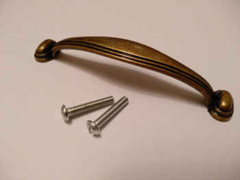 Ручка РС мебельная Антик бронза (96 мм) (Изображение 1)