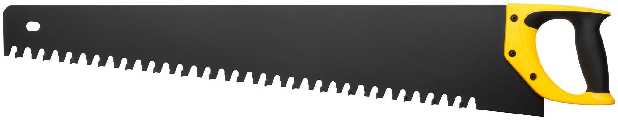 Ножовка по пенобетону, карбидные вставки на каждом 2-ом зубе, прорезиненная ручка 700 мм (Изображение 1)