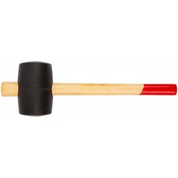 Киянка резиновая, деревянная ручка 65мм (600 гр)