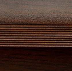 Порог-стык (РП) универсальный 28 мм х 1,8м Орех темный