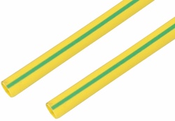 Термоусаживаемая трубка 25,0/12,5 мм 1 м желто-зеленая REXANT