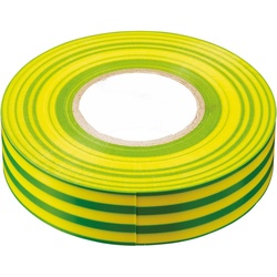 Изолента ПВХ 19мм х 20м желто-зеленая STEKKER