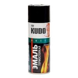 Краска аэрозоль KUDO KU-5002 термостойкая черная 650°С 520мл