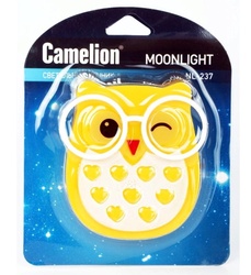 Светильник-ночник с выключателем NL-243 "Сова" Camelion