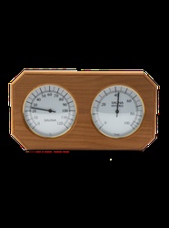 Термогигрометр ОЧКИ восьмиугольник (термодревесина) ТН-22Т