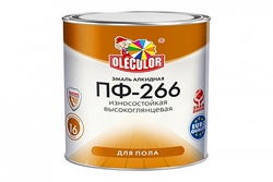 Эмаль OLECOLOR ПФ-266 Красно-коричн 2,7кг