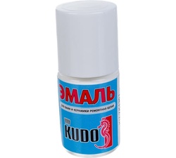 Эмаль KUDO KU-7К 1301 для ванн белая во флаконе с кисточкой 15мл