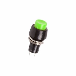 Выключатель - кнопка 250V 1A (2c) ON-OFF Micro зеленый REXANT