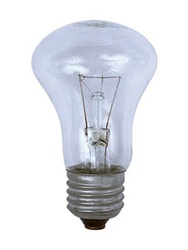 Лампа накаливания "гриб" прозрачная 95Вт Е27 230В