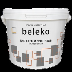 Краска в/д  BelEko для стен и потолков 1,3 кг