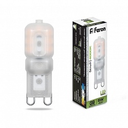 Лампа светодиодная Feron LB-430 G9 5W 4000K 420Lm 230V капсула 16*47