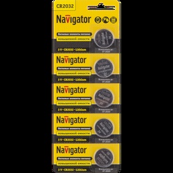 Элемент питания литий CR2032 Navigator