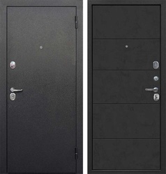 Дверь мет. Гарда 7,5 см Букле черный Бетон графит (960мм) левая
