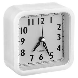 Часы PERFEO (PF_C3164) Quartz часы-будильник "PF-TC-019", квадратные 10*10 см, белые
