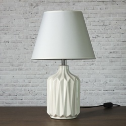 Лампа настольная "Грани" 1х25W E14 белый 20х20х30 см