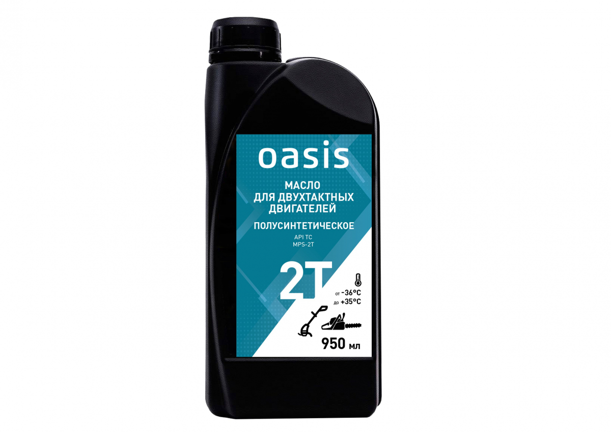 Масло для 2-тактных двигателей полусинтетическое Oasis MPS-2T (Изображение 1)
