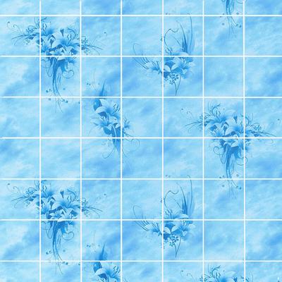 Панель рустованная Букет голубой (2,44х1,22м 3,2мм) (Изображение 1)