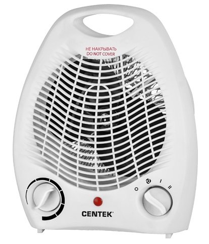 Тепловентилятор Centek CT-6002 1000/2000Вт, 3 режима, защита от перегрева, быстрый прогрев (Изображение 1)