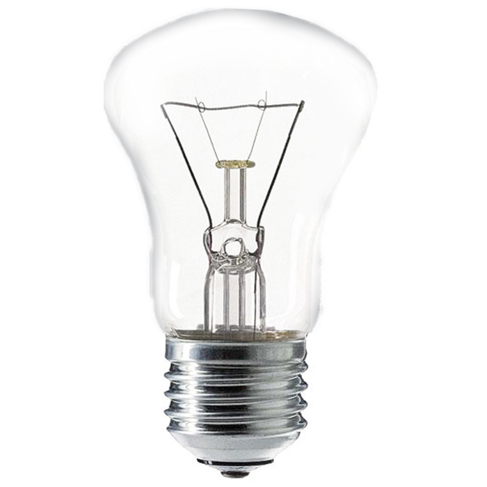 Лампа накаливания "гриб" прозрачная 60Вт Е27 235В (Изображение 1)