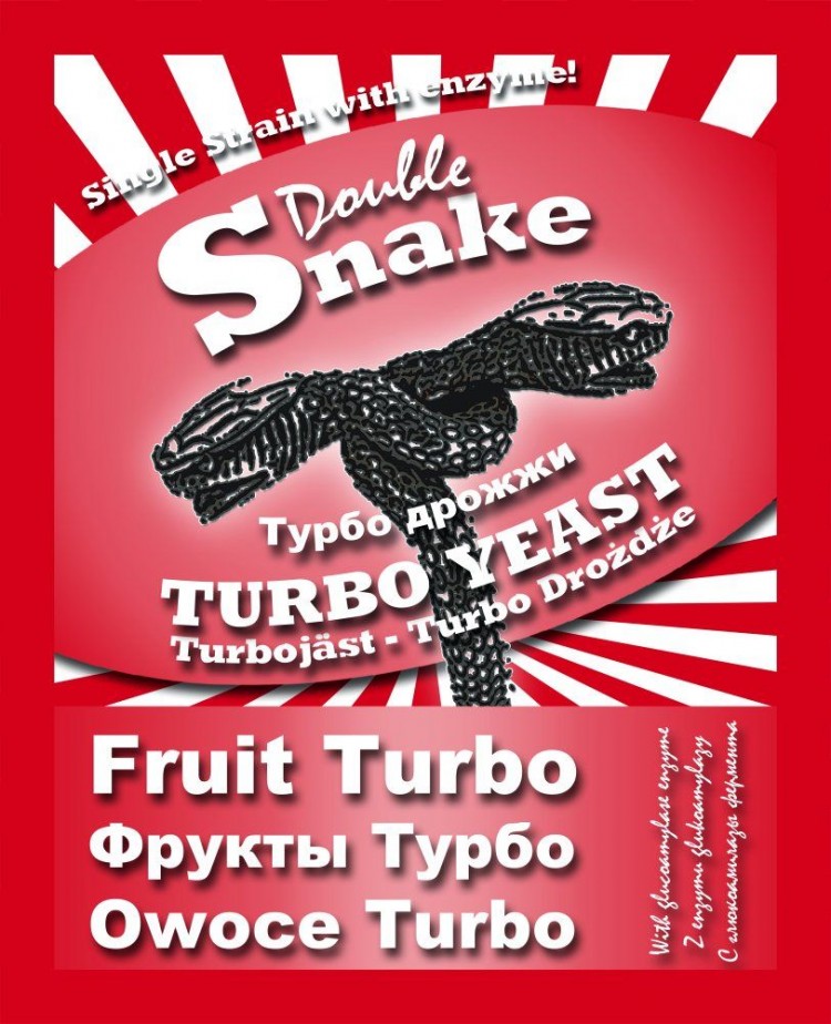 Турбо-дрожжи Double ShakeFruit Turbo, 50 гр. (Изображение 1)