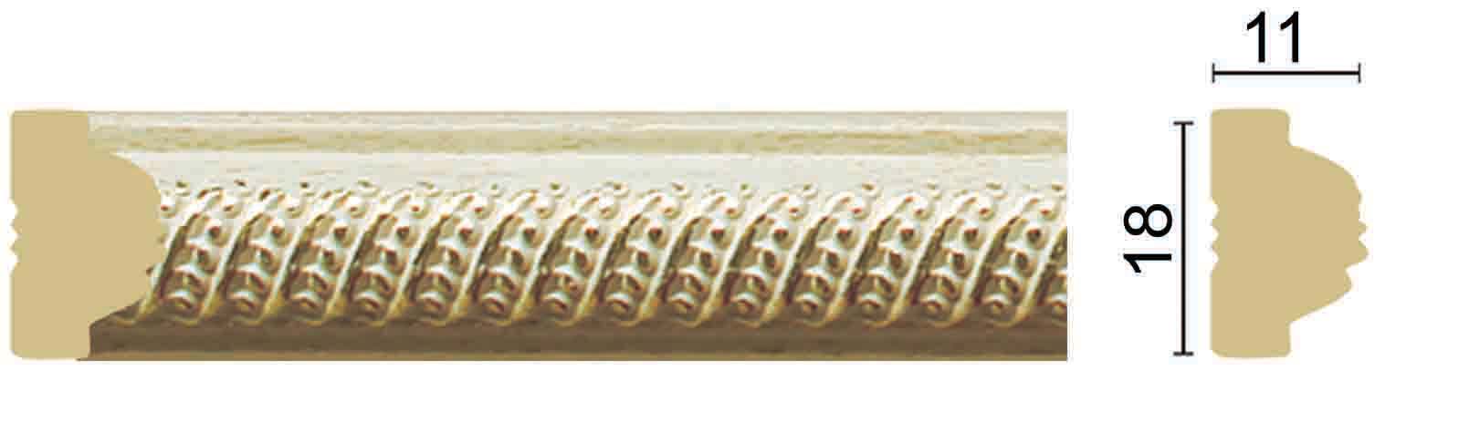 Интерьерный багет 1МБ1.8-5 2,4м (Изображение 1)