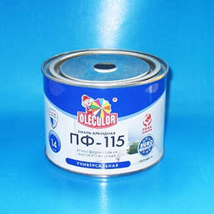 Эмаль OLECOLOR ПФ-115 голубая 0,5кг (Изображение 1)