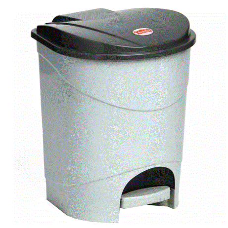 Контейнер для мусора педальный 7л М2890 мрамор (Изображение 1)
