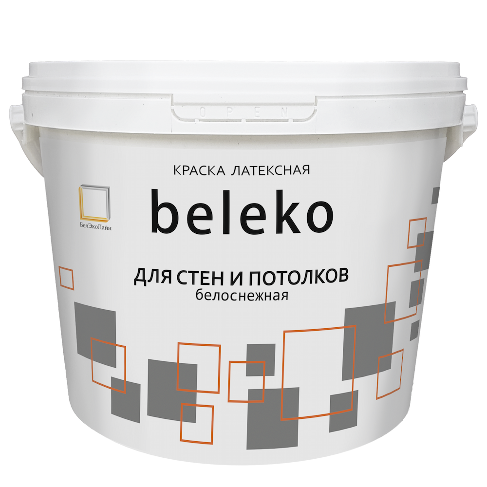 Краска в/д  BelEko для стен и потолков 1,3 кг (Изображение 1)