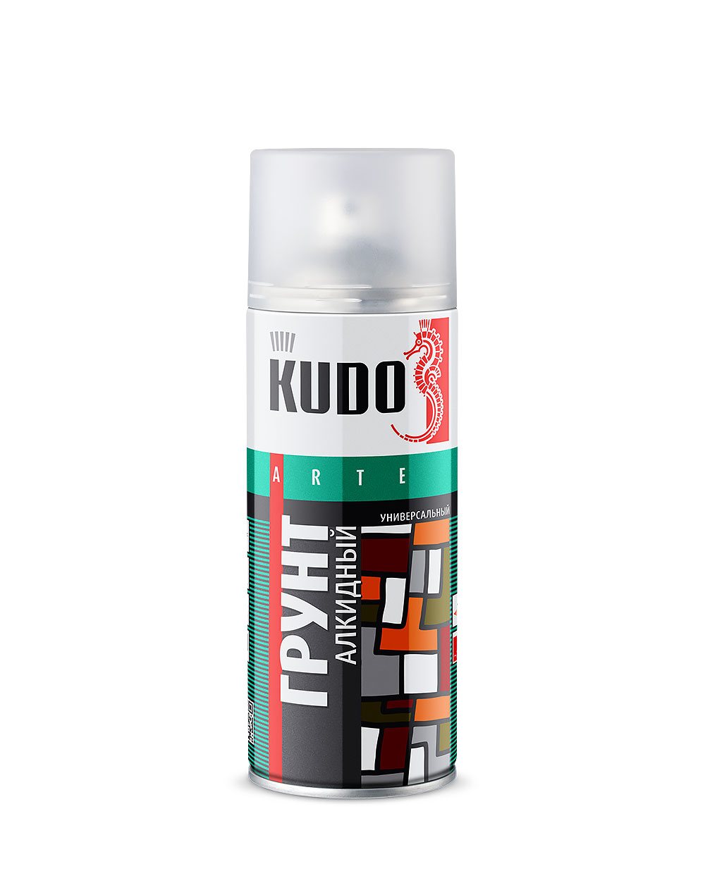 Грунт KUDO KU-2001 алкидный серый 520мл (Изображение 1)