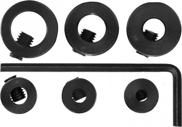 Стопперы для сверел, набор 6 шт. (3, 4, 5, 6, 8, 10 мм) (Изображение 1)