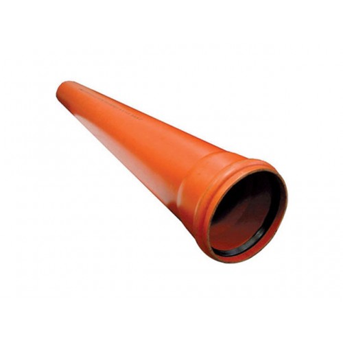 НК Труба 110 3м Кубаньтехнопласт ПП (красная) (толщина 2,7 мм) (Изображение 1)