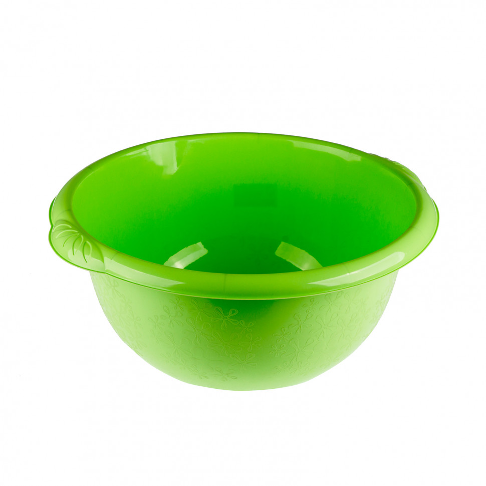 Таз пластмассовый круглый 16 л зеленый (Изображение 1)
