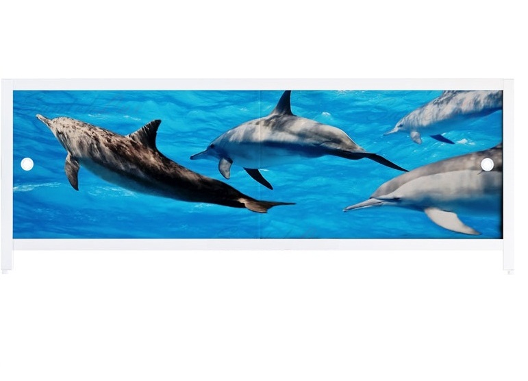 Экран "Ультра легкий" АРТ 1,48 (дельфины) (Изображение 1)