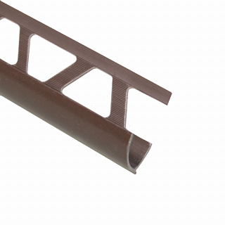 Угол для кафеля 9-10мм х 2,5м наружный шоколад (Изображение 1)