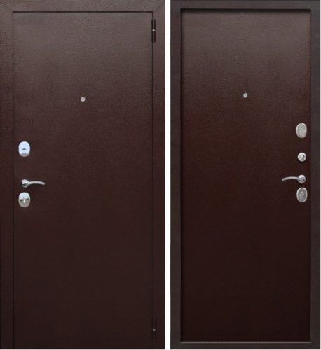 Дверь мет. Гарда 7 см Медный антик металл/металл (860мм) правая (Изображение 1)