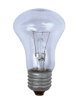 Лампа накаливания "гриб" прозрачная 95Вт Е27 230В (Изображение 1)