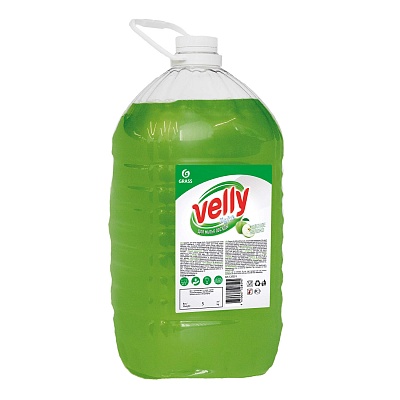 Средство для мытья посуды Velly light 5л (зеленое яблоко) (Изображение 1)