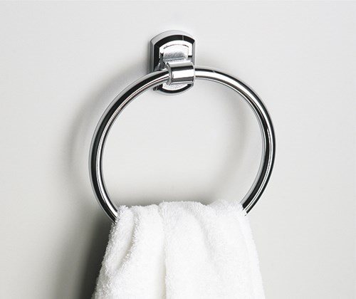 Держатель для полотенец кольцо хром Wasser Kraft К-3060 (Изображение 1)