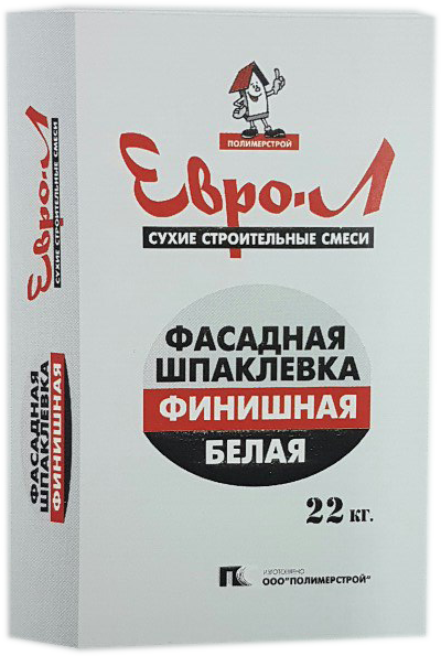Шпаклевка финиш фасад. ЕВРО-Л (22 кг) г. Белгород (Изображение 1)
