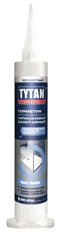 Герметик TYTAN силиконоакрил. для кухни и ванной б/цв 310мл (Изображение 1)