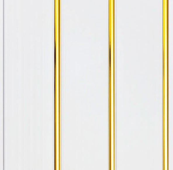 Панель 3-х секц. ЛАК молд. золото (900КС) 0,25х3,0м Акватон (Изображение 1)