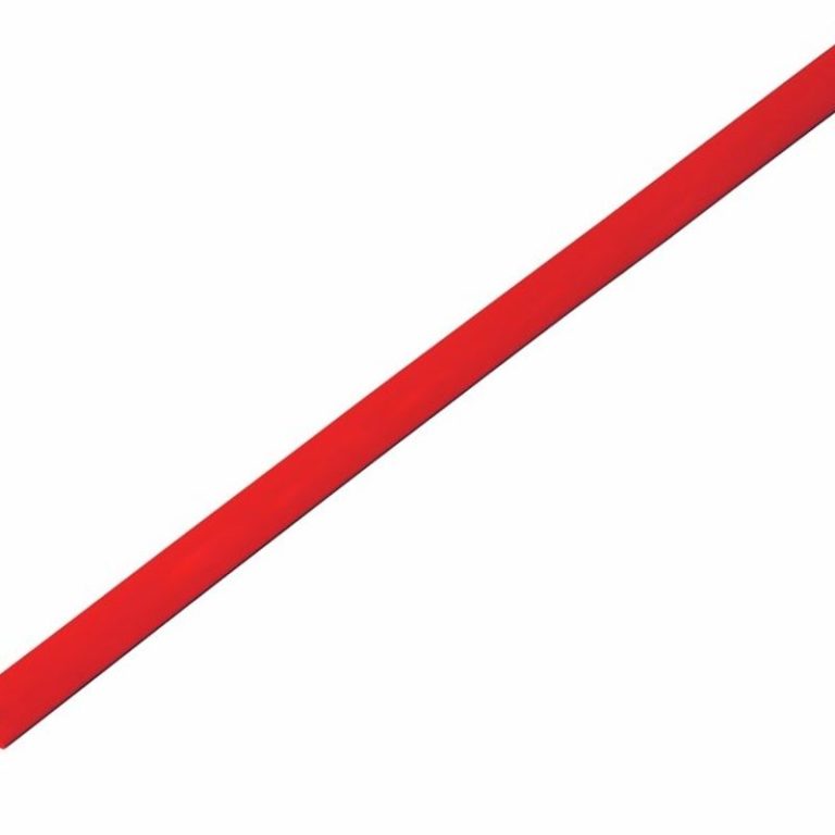 Термоусаживаемая трубка  4.0/2.0 мм 1 м красная REXANT (Изображение 1)