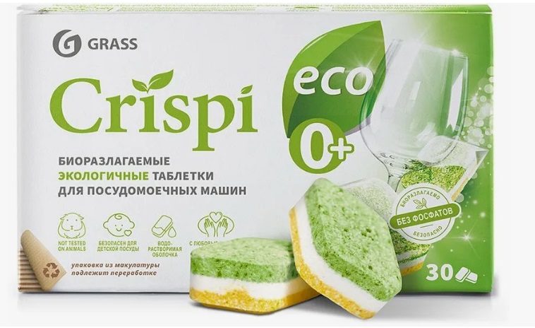 картинка Таблетки для посудомоечной машины CRISPI 30 шт от магазина Евродом