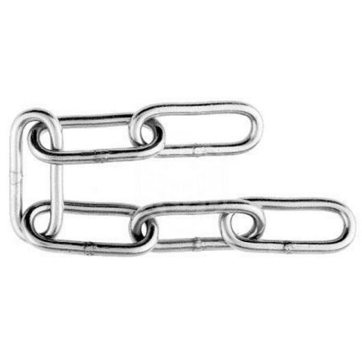 картинка Цепь сварная длиннозвенная оцинк. 2 мм от магазина Евродом