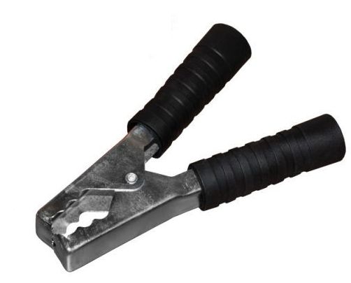 картинка Зажим "крокодил" АВТО 150мм, 200А черный от магазина Евродом