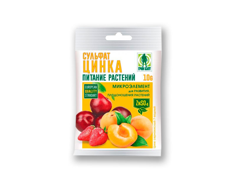 картинка Сульфат цинка 10г микроэлемент для питания растений от магазина Евродом